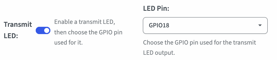 Transmit LED
