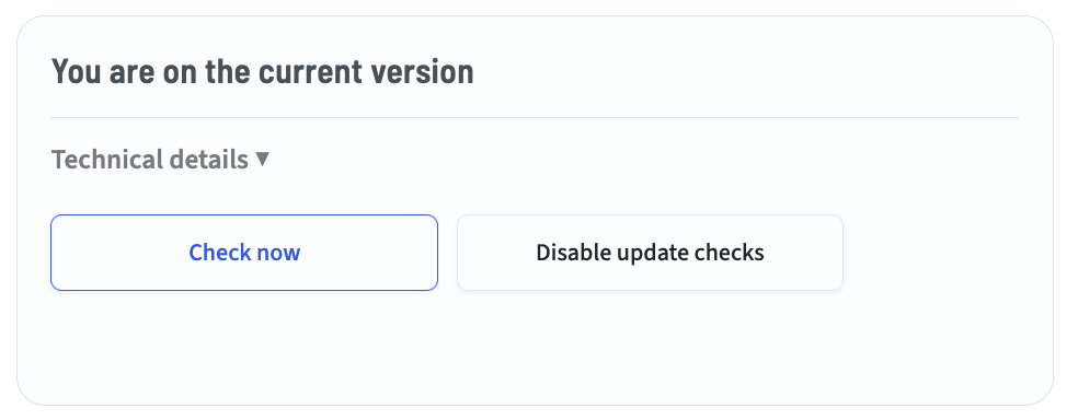 Force Update Check
