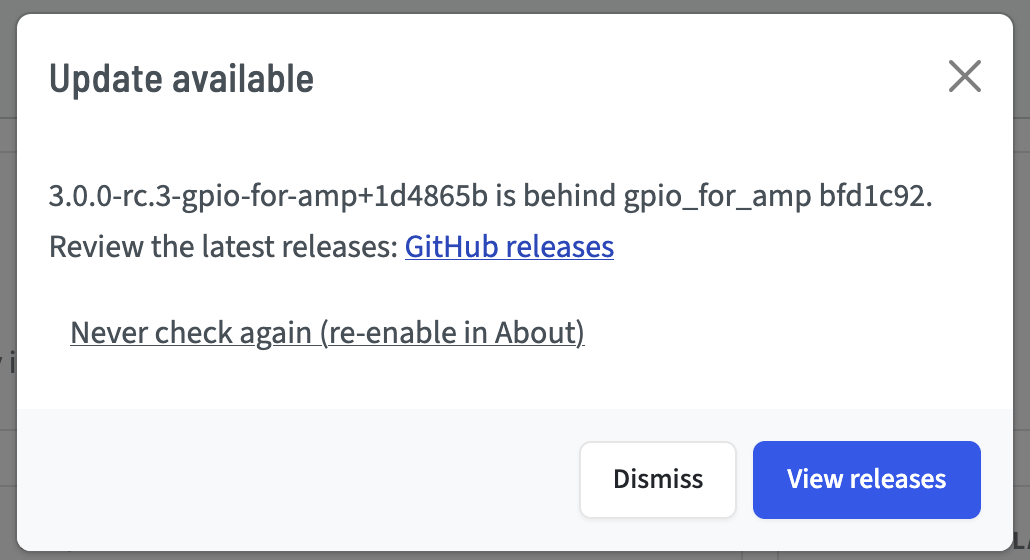 Update Available Modal
